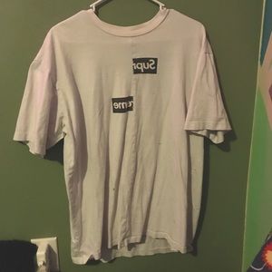Supreme x Comme des Garçons Shirt Split Box Logo T-Shirt 'White'